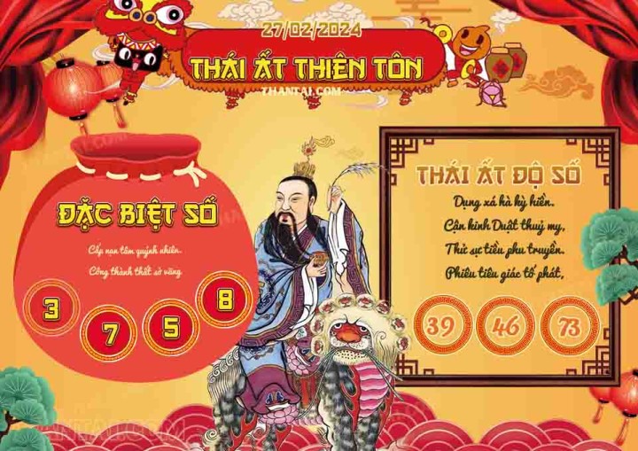 Thái Ất Thiên Tôn 13/02/2024