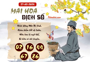 Mai Hoa Dịch Số 27/02/2024