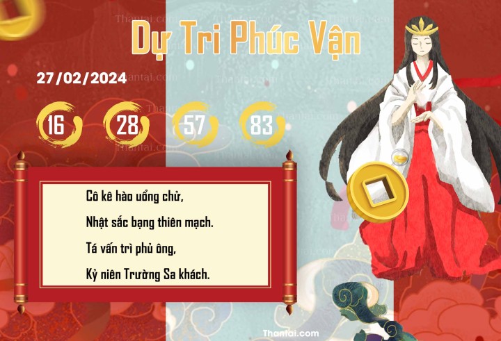 DỰ TRI PHÚC VẬN 13/02/2024