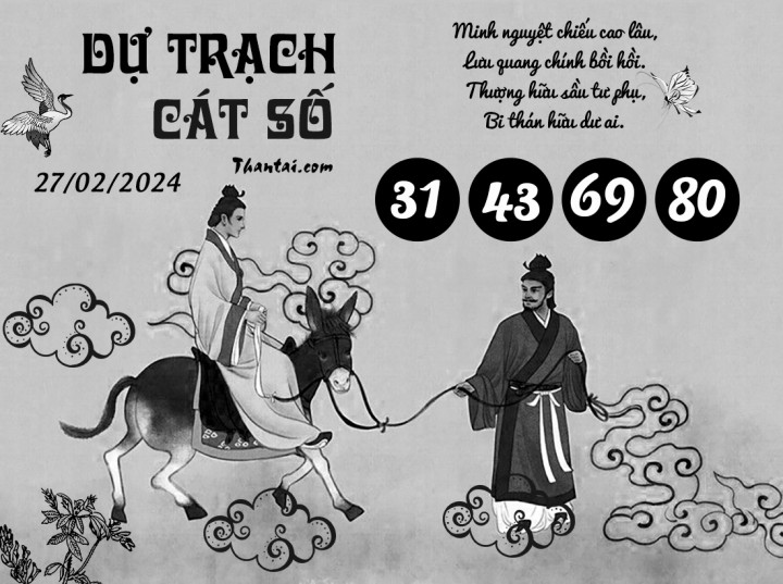 DỰ TRẠCH CÁT SỐ 13/02/2024