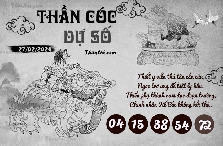 THẦN CÓC DỰ SỐ 13/02/2024