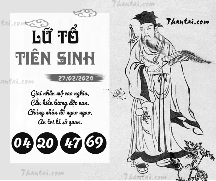 LỮ TỔ TIÊN SINH 13/02/2024