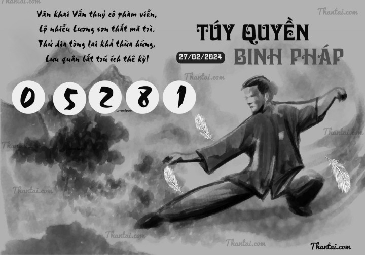 TÚY QUYỀN BINH PHÁP 13/02/2024