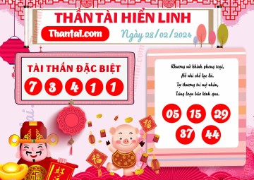 THẦN TÀI HIỂN LINH 28/02/2024