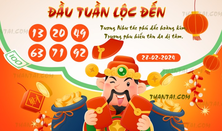 ĐẦU TUẦN LỘC ĐẾN 13/02/2024