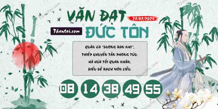 Văn Đạt Đức Tôn 13/02/2024