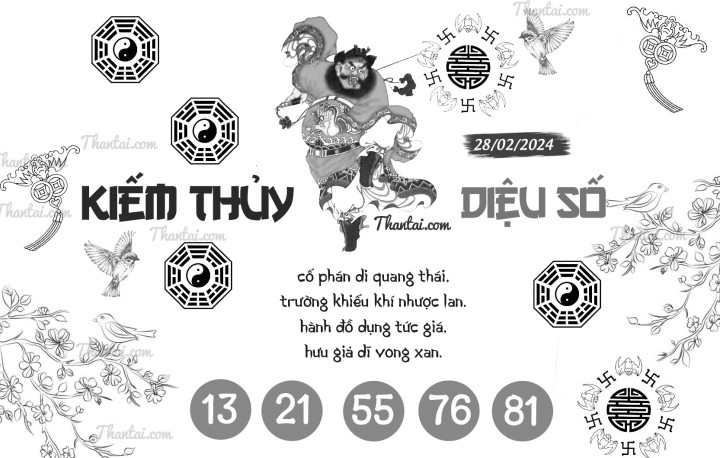 KIẾM THỦY DIỆU SỐ 13/02/2024