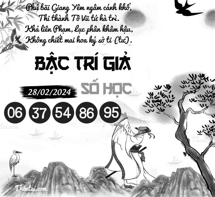 BẬC TRÍ GIẢ SỐ HỌC 13/02/2024