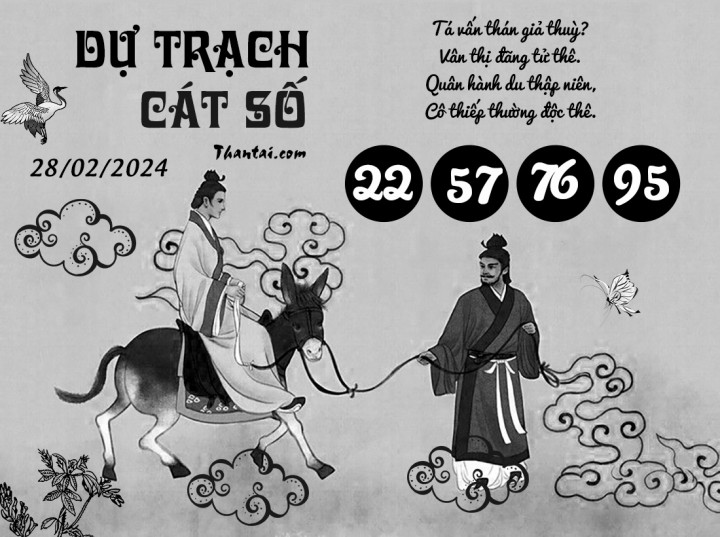DỰ TRẠCH CÁT SỐ 13/02/2024