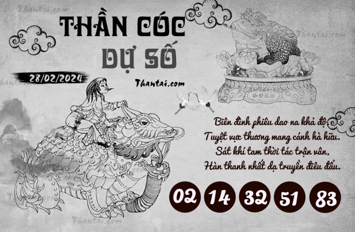 THẦN CÓC DỰ SỐ 13/02/2024