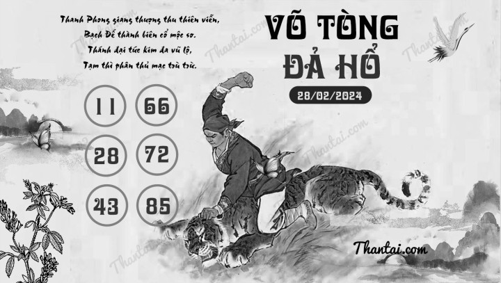 VÕ TÒNG ĐẢ HỔ 13/02/2024