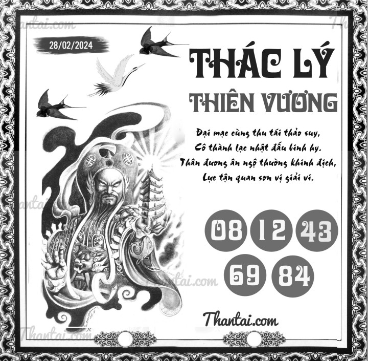 THÁC LÝ THIÊN VƯƠNG 13/02/2024