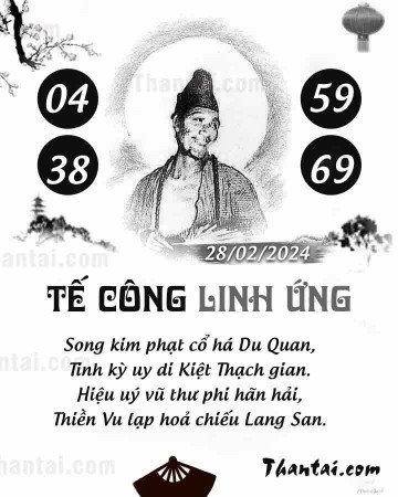 TẾ CÔNG LINH ỨNG 28/02/2024