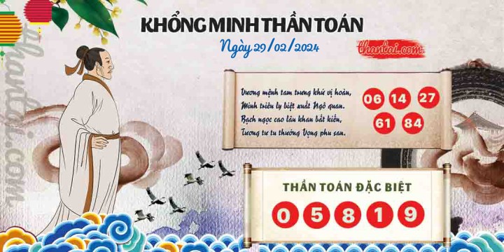 Khổng Minh Thần Toán 14/02/2024