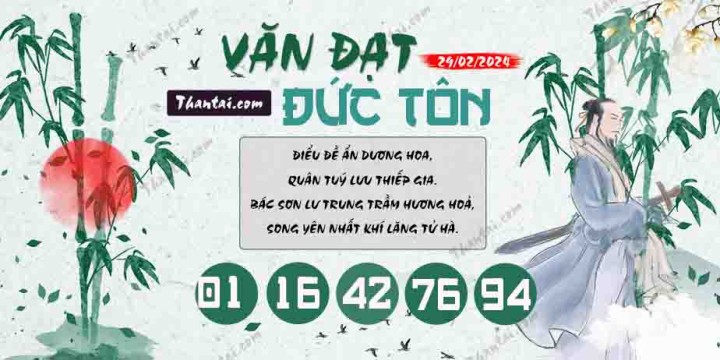 Văn Đạt Đức Tôn 14/02/2024