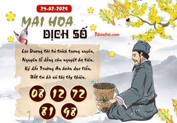 Mai Hoa Dịch Số 29/02/2024