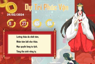 DỰ TRI PHÚC VẬN 29/02/2024