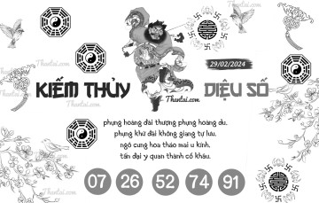 KIẾM THỦY DIỆU SỐ 29/02/2024