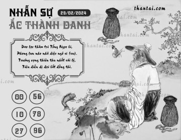 NHẪN SỰ ẮC THÀNH DANH 29/02/2024