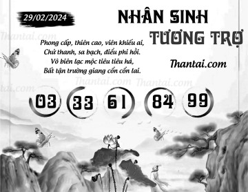 NHÂN SINH TƯƠNG TRỢ 29/02/2024