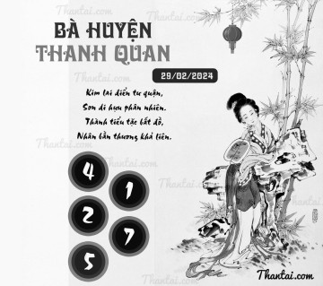 BÀ HUYỆN THANH QUAN 29/02/2024