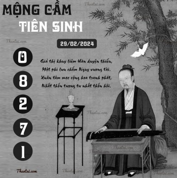 MỘNG CẦM TIÊN SINH 29/02/2024