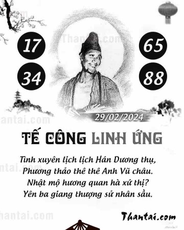 TẾ CÔNG LINH ỨNG 29/02/2024