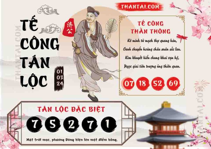Tế Công Tán Lộc 15/02/2024