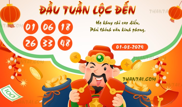 ĐẦU TUẦN LỘC ĐẾN 15/02/2024