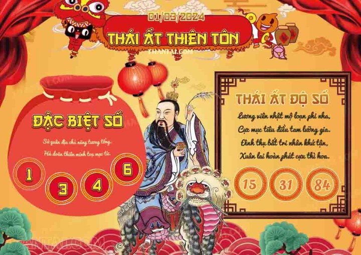 Thái Ất Thiên Tôn 15/02/2024