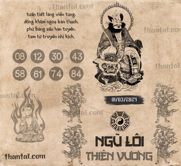 NGŨ LÔI THIÊN VƯƠNG 15/02/2024