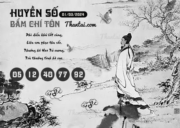 HUYỀN SỐ BẨM CHÍ TÔN 15/02/2024