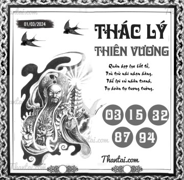 THÁC LÝ THIÊN VƯƠNG 01/03/2024