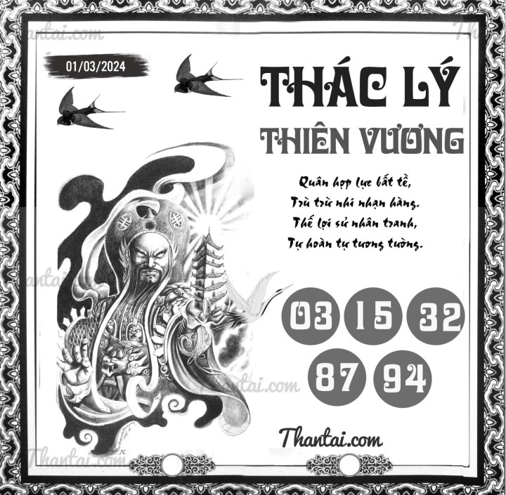 THÁC LÝ THIÊN VƯƠNG 15/02/2024