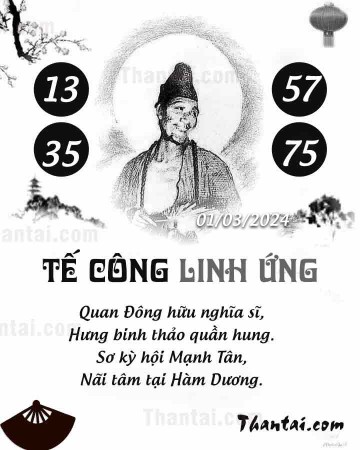 TẾ CÔNG LINH ỨNG 01/03/2024