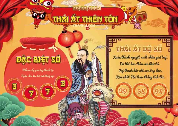 Thái Ất Thiên Tôn 16/02/2024