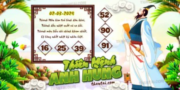 THIÊN MỆNH ANH HÙNG 02/03/2024