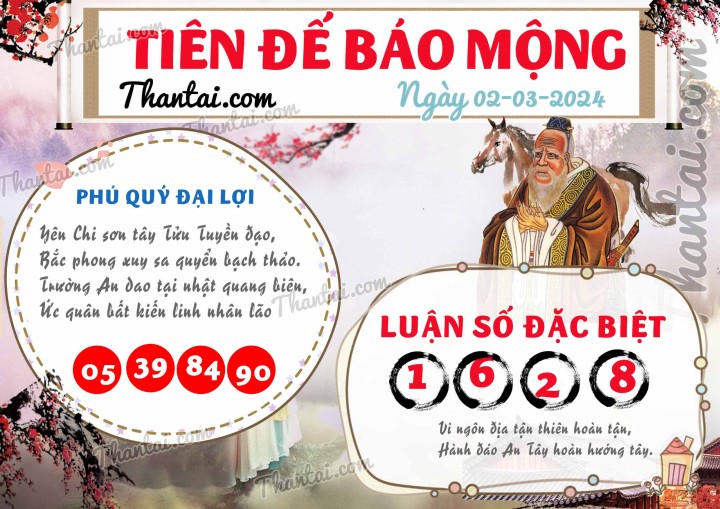 Tiên Đế Báo Mộng 16/02/2024
