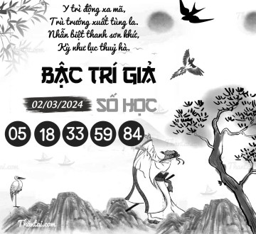 BẬC TRÍ GIẢ SỐ HỌC 02/03/2024