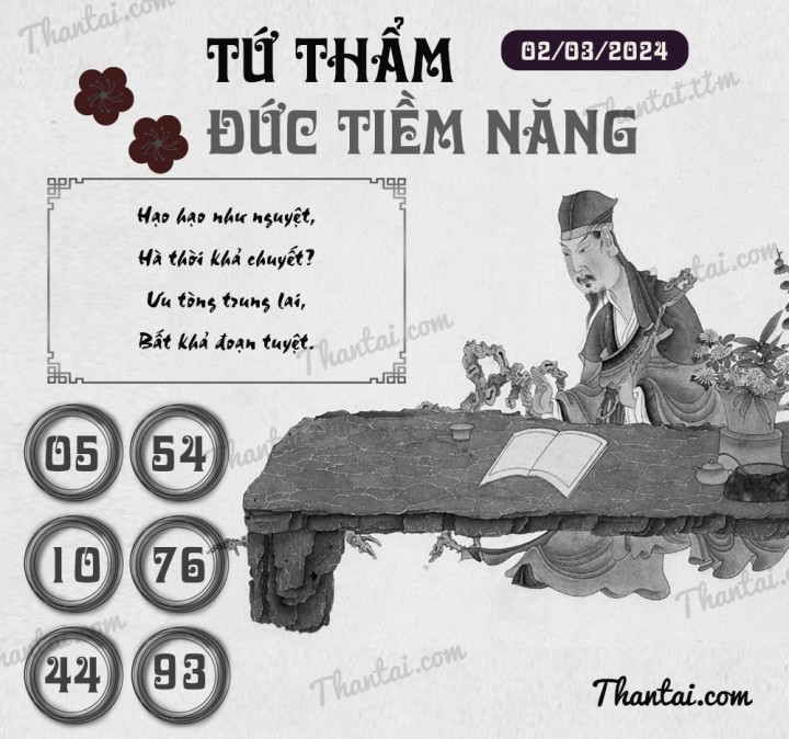 TỨ THẨM ĐỨC TIỀM NĂNG 16/02/2024