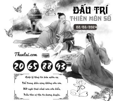 ĐẤU TRÍ THIÊN MÔN SỐ 02/03/2024
