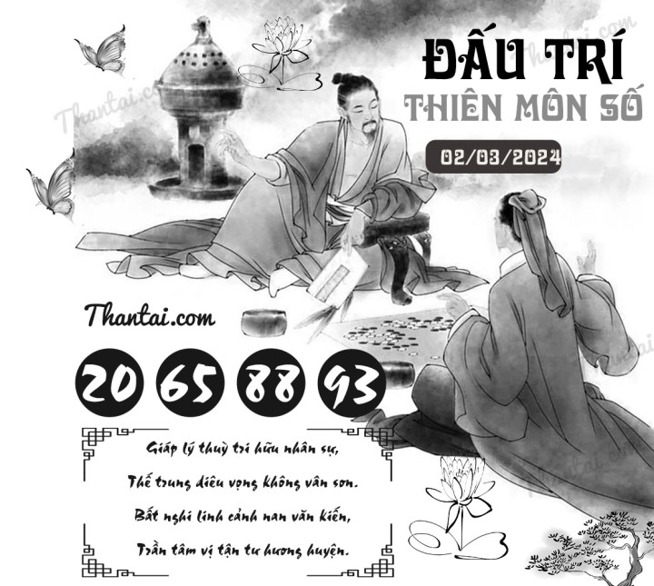 ĐẤU TRÍ THIÊN MÔN SỐ 16/02/2024