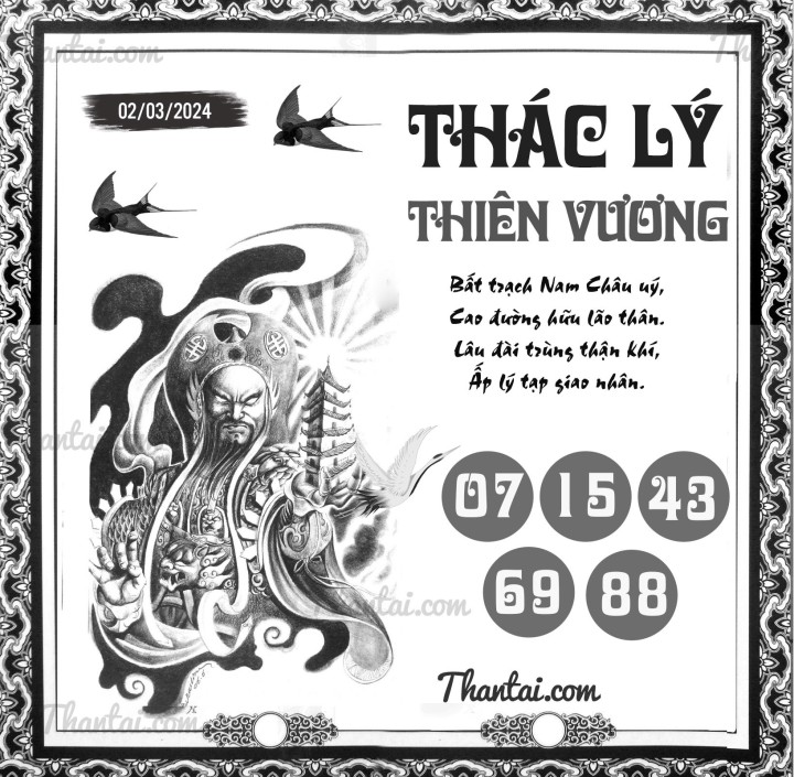 THÁC LÝ THIÊN VƯƠNG 16/02/2024