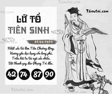 LỮ TỔ TIÊN SINH 02/03/2024