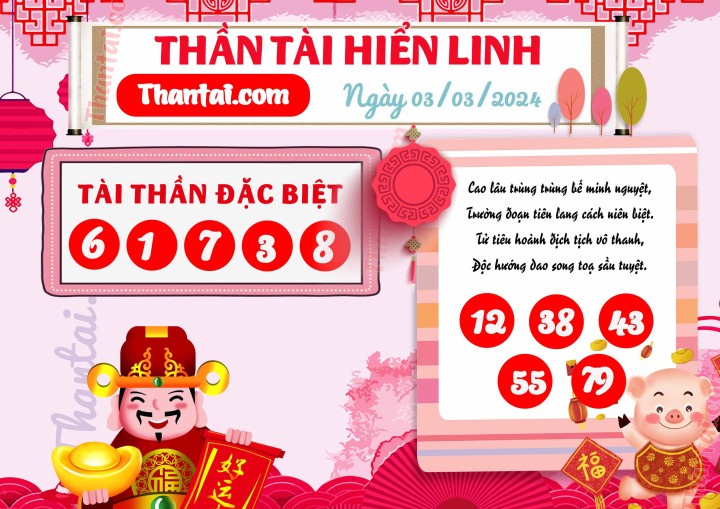 THẦN TÀI HIỂN LINH 17/02/2024