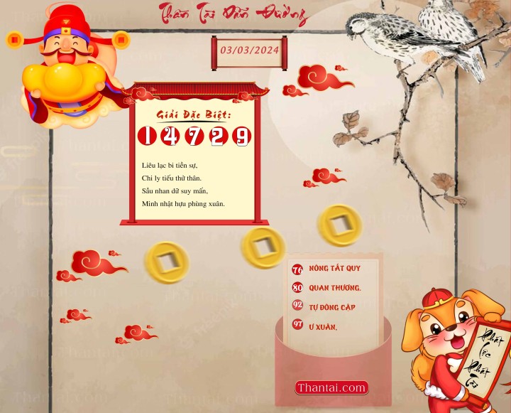 THẦN TÀI DẪN ĐƯỜNG 17/02/2024