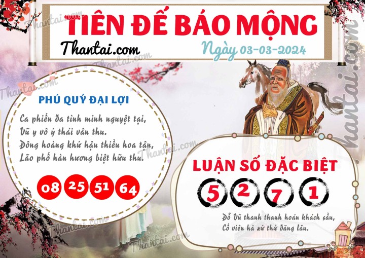 Tiên Đế Báo Mộng 17/02/2024