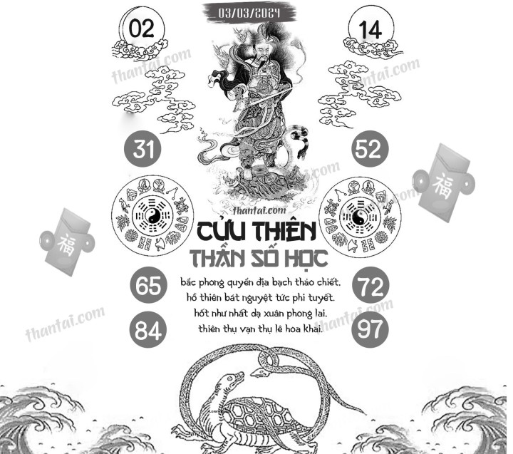 CỬU THIÊN THẦN SỐ HỌC 17/02/2024