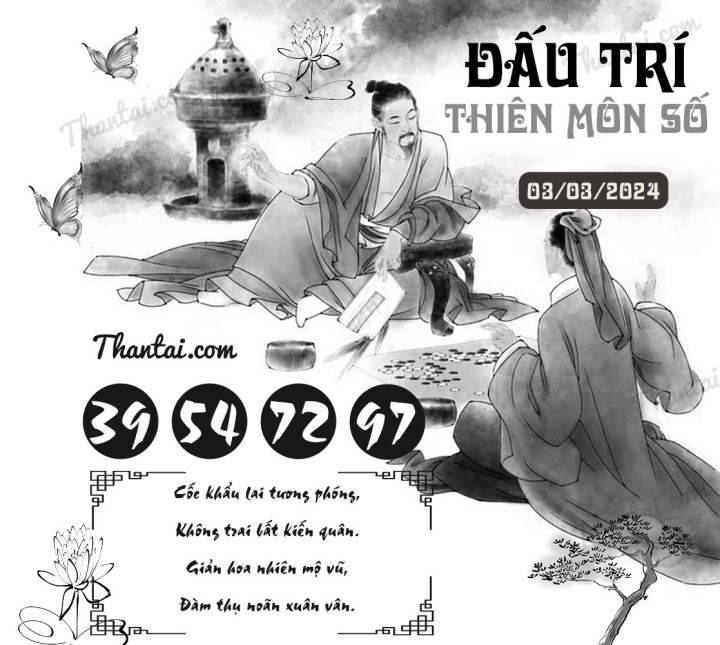 ĐẤU TRÍ THIÊN MÔN SỐ 17/02/2024