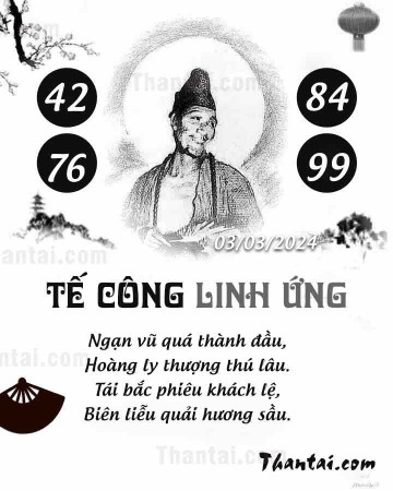 TẾ CÔNG LINH ỨNG 03/03/2024